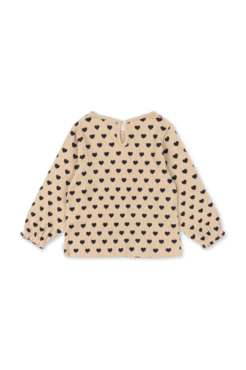 Детская блузка Konges Sløjd CHLEO BLOUSE GOTS цвет бежевый узор KS103750 Детская блузка Konges Sløjd CHLEO BLOUSE GOTS цвет бежевый узор KS103750