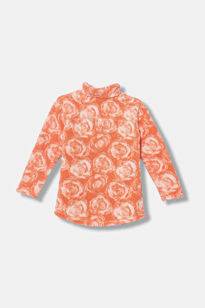 Детская куртка из флиса Columbia West Bend цвет оранжевый узор 2097061