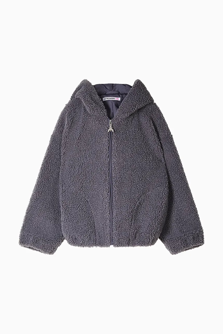 Детская кофта Patrizia Pepe E068 цвет серый с капюшоном однотонная 7M0930 в Черновцах Детская кофта Patrizia Pepe E068 цвет серый с капюшоном однотонная 7M0930 в Черновцах