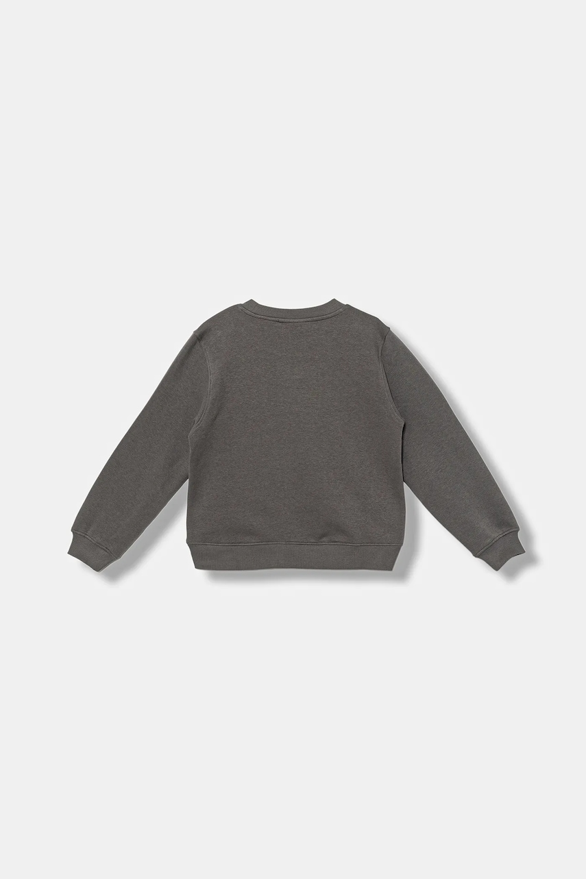 Детская кофта Calvin Klein Jeans цвет серый с аппликацией IG0IG02639