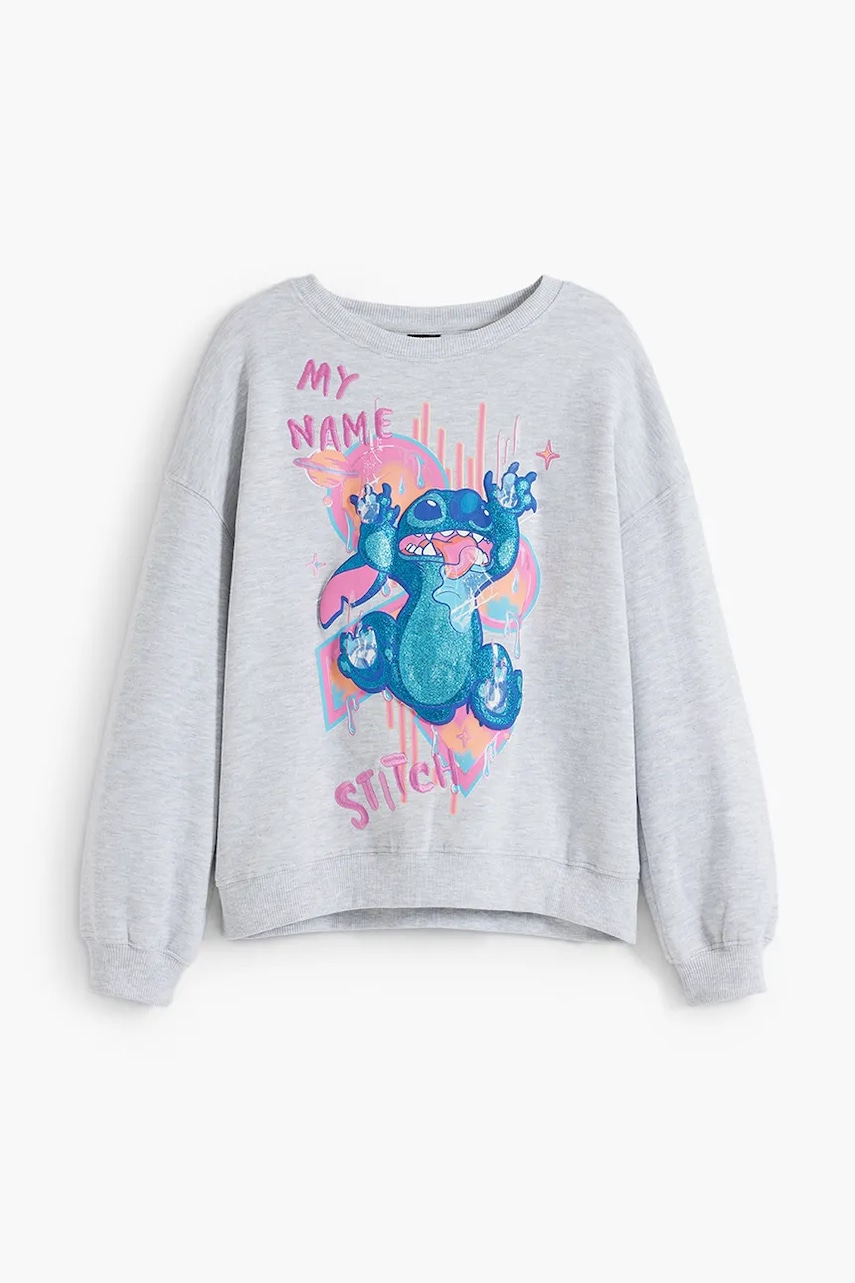 Детская кофта Desigual цвет серый с принтом 25WGSK09 Детская кофта Desigual цвет серый с принтом 25WGSK09