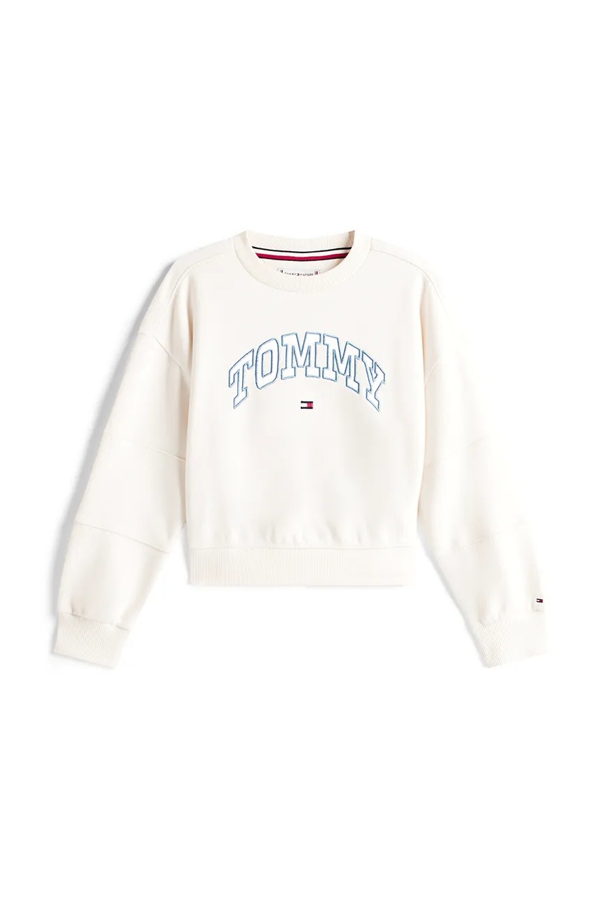 Детская кофта Tommy Hilfiger цвет бежевый  KG0KG08785