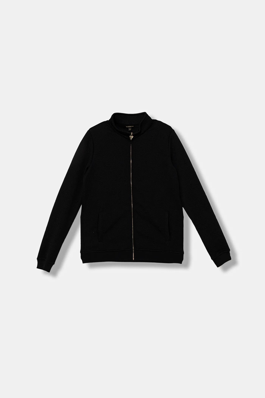 Levně Dětská mikina Guess černá barva, J5BQ01 K0742