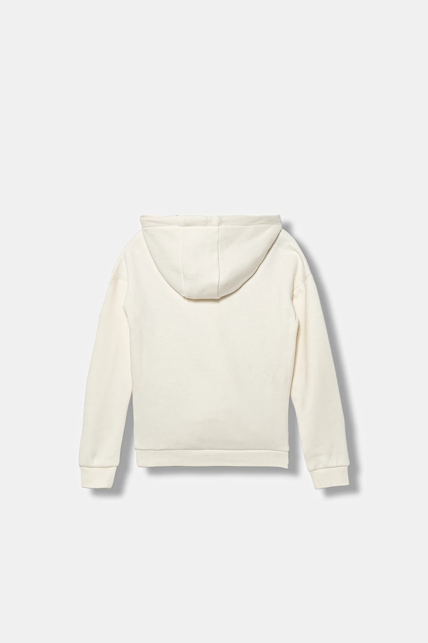Детская кофта Guess цвет бежевый с капюшоном с аппликацией J5BQ08 KCKF2 Детская кофта Guess цвет бежевый с капюшоном с аппликацией J5BQ08 KCKF2