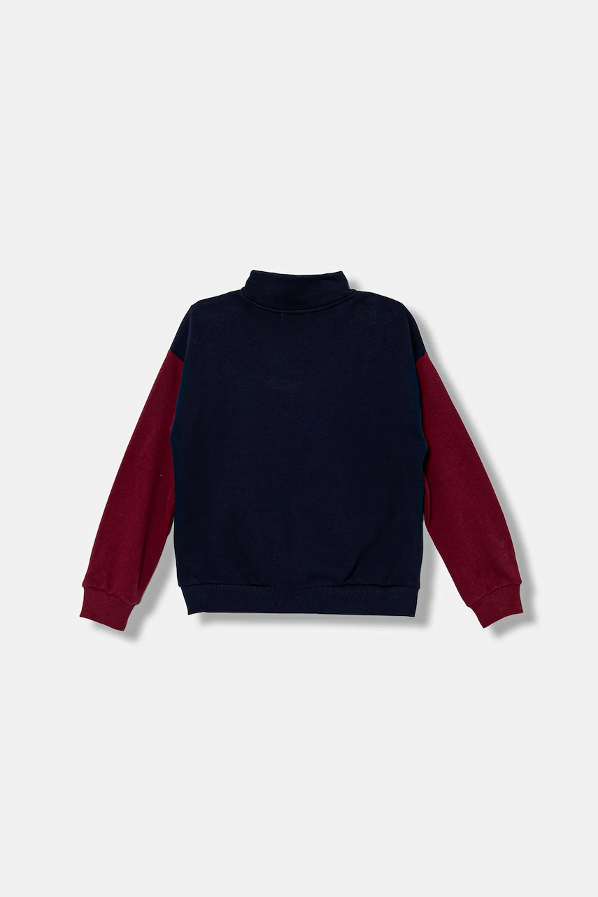 Детская хлопковая кофта United Colors of Benetton цвет синий с аппликацией 3J68C505D Детская хлопковая кофта United Colors of Benetton цвет синий с аппликацией 3J68C505D