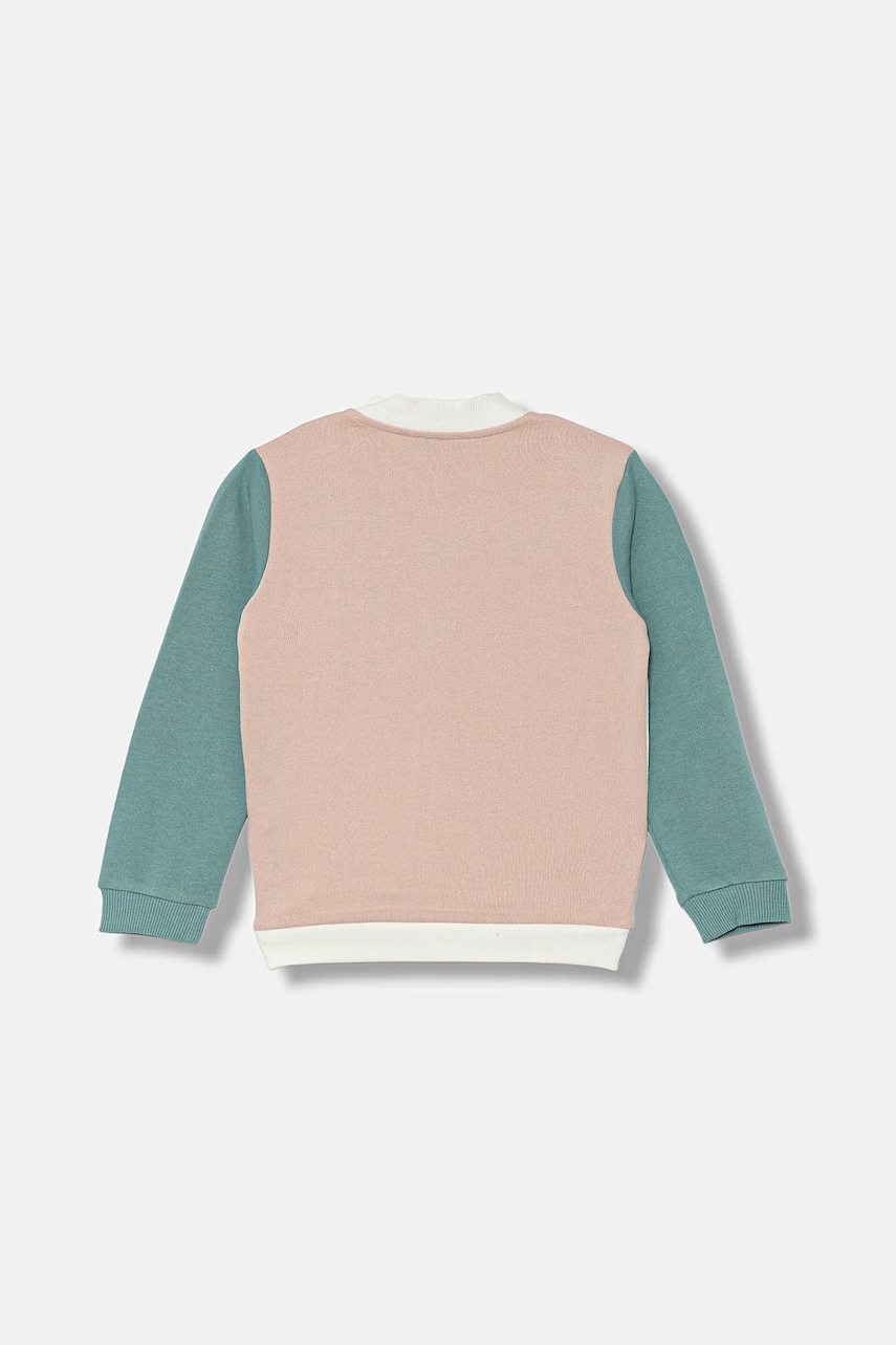 Детская хлопковая кофта United Colors of Benetton цвет белый узор 3J70G503U Детская хлопковая кофта United Colors of Benetton цвет белый узор 3J70G503U