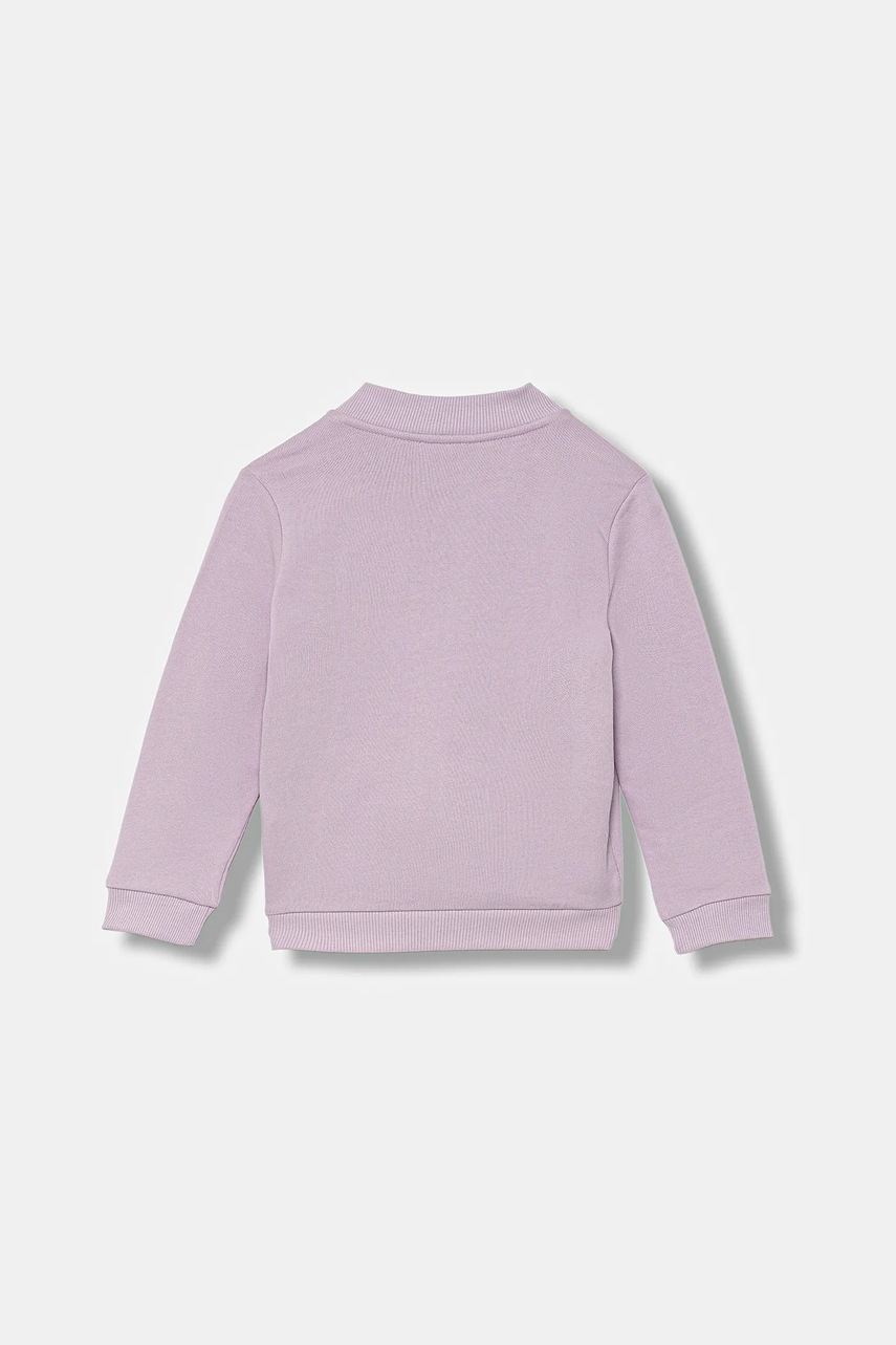 Детская хлопковая кофта United Colors of Benetton цвет фиолетовый узор 3J70G503U