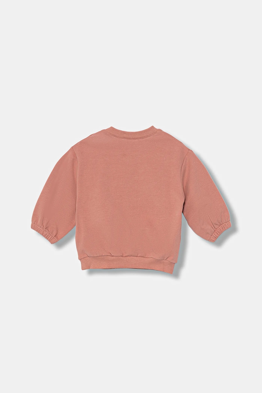 Кофта для младенцев United Colors of Benetton цвет оранжевый с аппликацией 3MDSA1061 Кофта для младенцев United Colors of Benetton цвет оранжевый с аппликацией 3MDSA1061