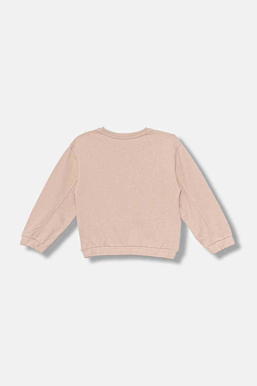 Детская хлопковая кофта United Colors of Benetton цвет розовый однотонная 3NBMG10K2 Детская хлопковая кофта United Colors of Benetton цвет розовый однотонная 3NBMG10K2