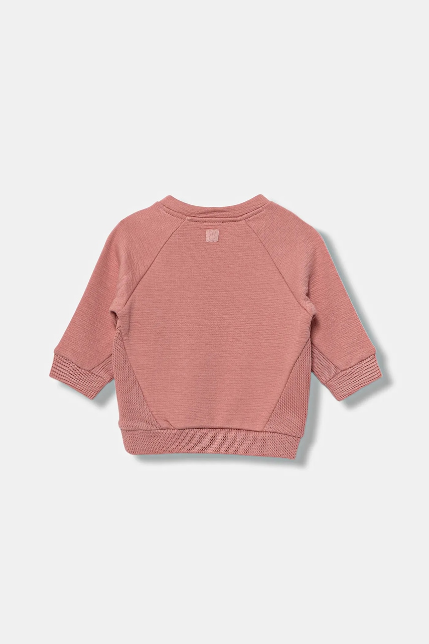 Хлопковая кофта для младенцев United Colors of Benetton цвет оранжевый однотонная 3ITEA106H Хлопковая кофта для младенцев United Colors of Benetton цвет оранжевый однотонная 3ITEA106H