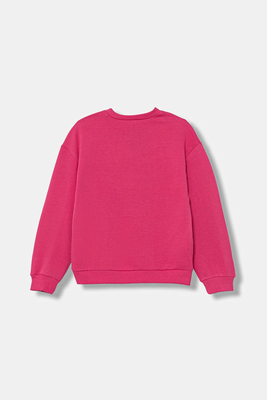 Детская хлопковая кофта United Colors of Benetton цвет розовый узор 3J68C10Q0