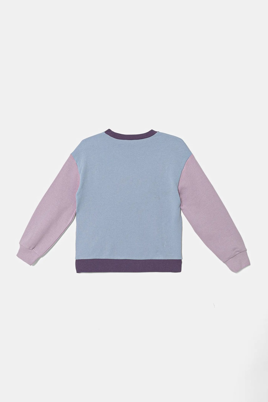 Детская хлопковая кофта United Colors of Benetton цвет фиолетовый узор 3J68C10Q0
