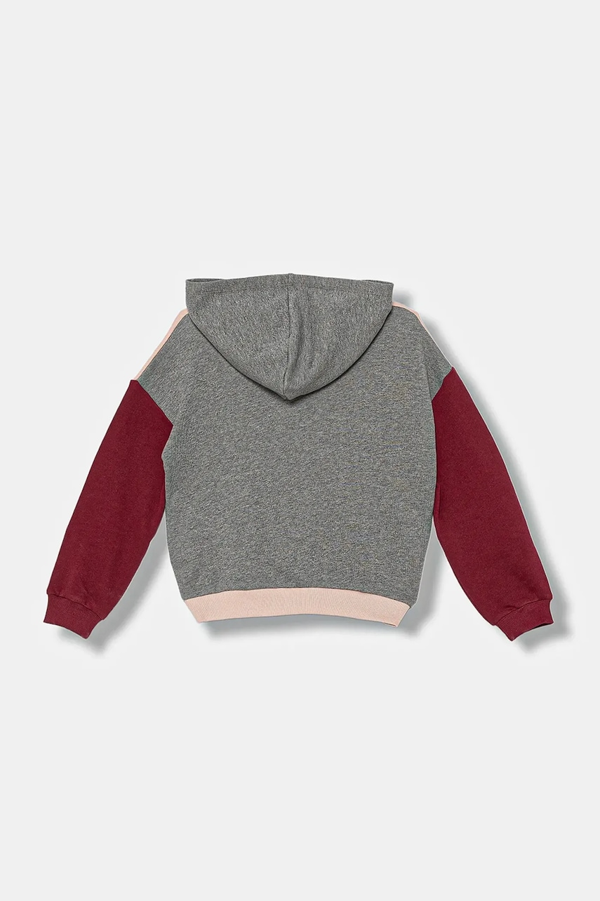 Детская хлопковая кофта United Colors of Benetton цвет розовый с капюшоном с принтом 3J68C204W Детская хлопковая кофта United Colors of Benetton цвет розовый с капюшоном с принтом 3J68C204W