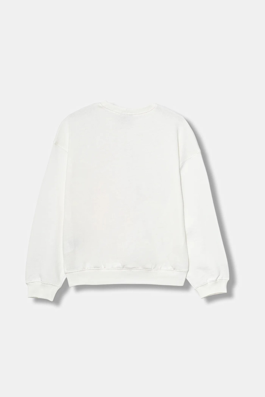 Детская хлопковая кофта United Colors of Benetton цвет бежевый с принтом 3J70C10R3