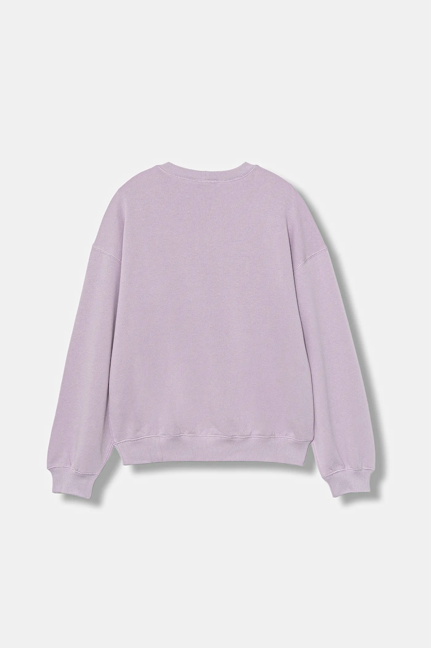 Детская хлопковая кофта United Colors of Benetton цвет фиолетовый с принтом 3J70C10R3 Детская хлопковая кофта United Colors of Benetton цвет фиолетовый с принтом 3J70C10R3