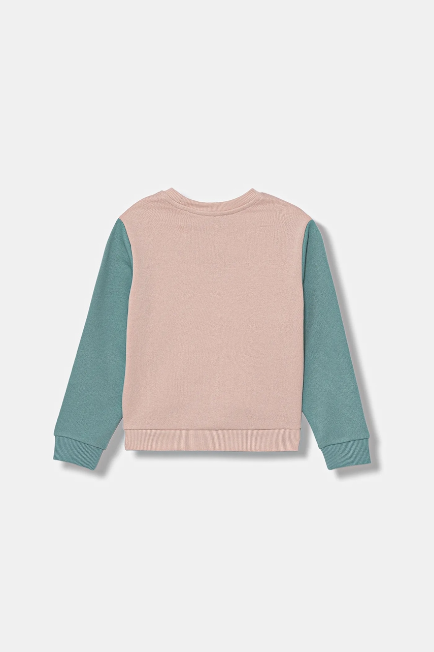 Хлопковая кофта United Colors of Benetton цвет белый с принтом 3J70G10JR Хлопковая кофта United Colors of Benetton цвет белый с принтом 3J70G10JR