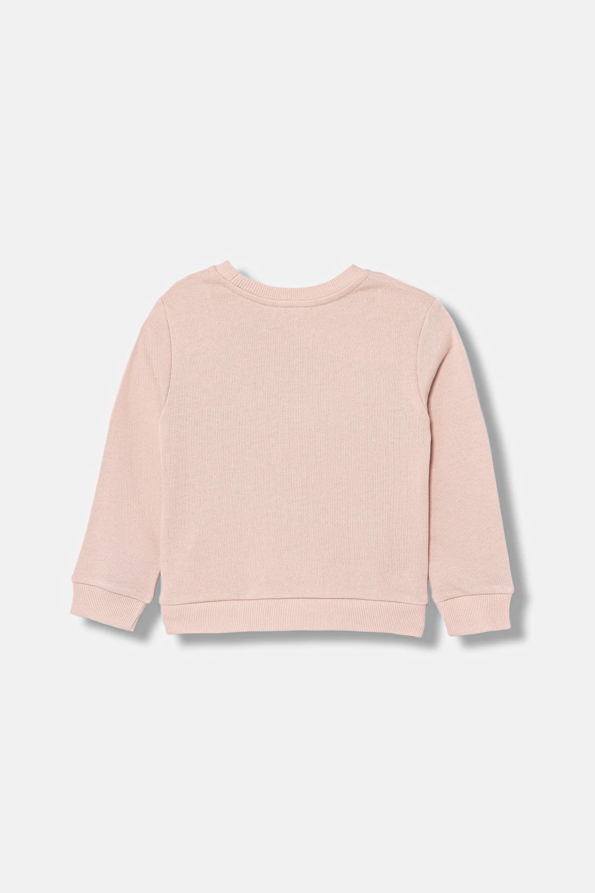 Хлопковая кофта United Colors of Benetton цвет розовый с принтом 3J70G10JR