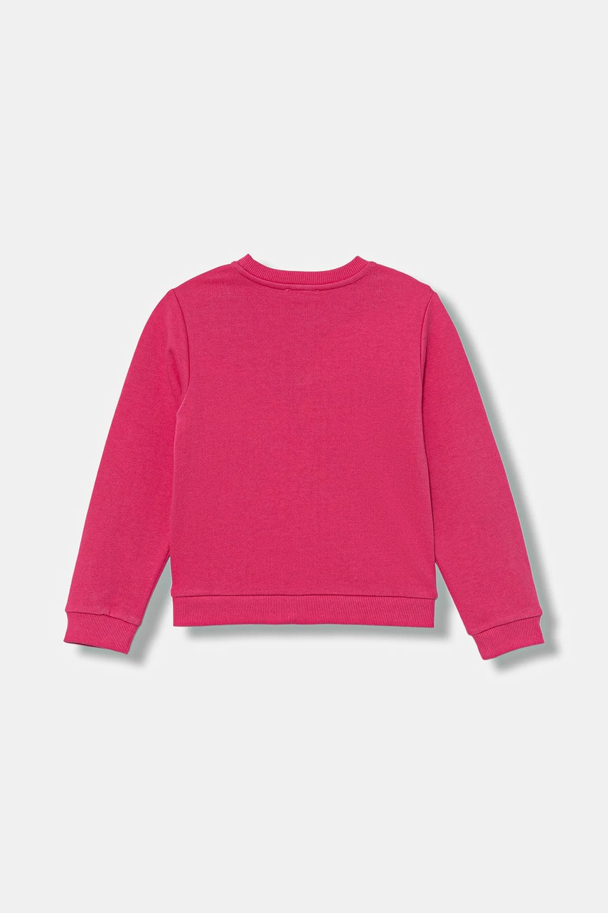 Хлопковая кофта United Colors of Benetton цвет розовый с принтом 3J70G10JR Хлопковая кофта United Colors of Benetton цвет розовый с принтом 3J70G10JR
