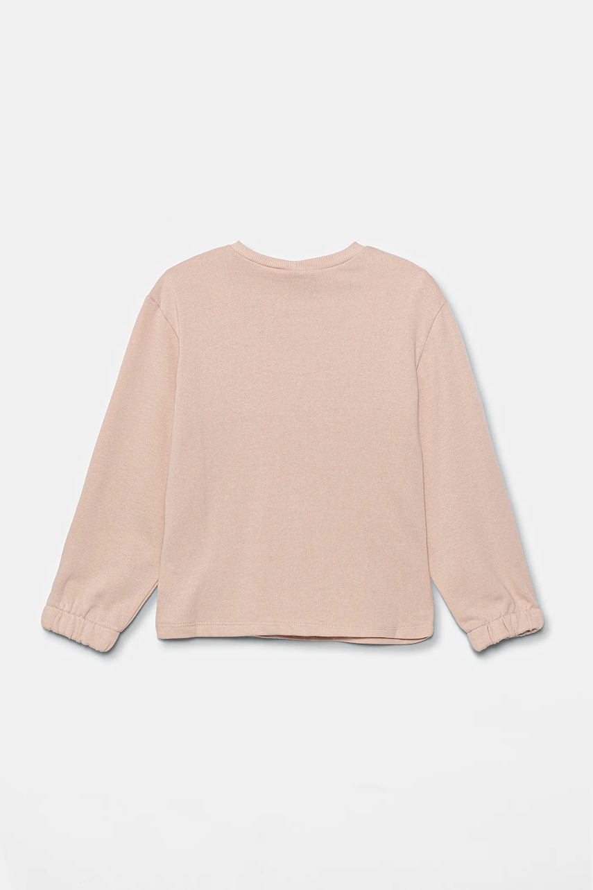 Детская хлопковая кофта United Colors of Benetton цвет розовый с принтом 3J70G10KG Детская хлопковая кофта United Colors of Benetton цвет розовый с принтом 3J70G10KG