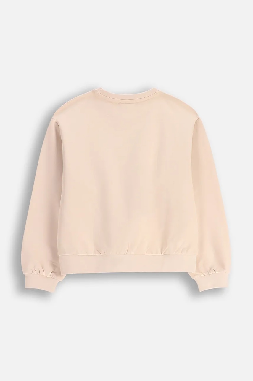 Детская кофта Coccodrillo цвет бежевый однотонная EVERYDAY GIRL A Детская кофта Coccodrillo цвет бежевый однотонная EVERYDAY GIRL A