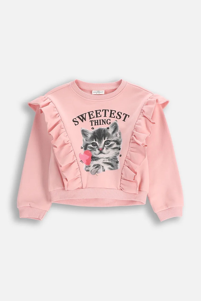 Детская кофта Coccodrillo цвет розовый с принтом CRAFT PUNK GIRL KIDS Детская кофта Coccodrillo цвет розовый с принтом CRAFT PUNK GIRL KIDS