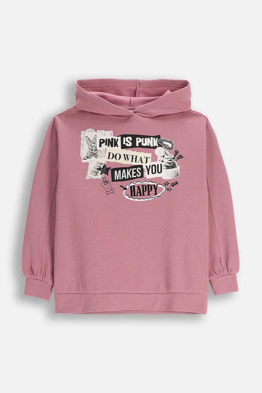 Детская кофта Coccodrillo цвет розовый с капюшоном узор CRAFT PUNK GIRL JUNIOR в Полтаве Детская кофта Coccodrillo цвет розовый с капюшоном узор CRAFT PUNK GIRL JUNIOR в Полтаве