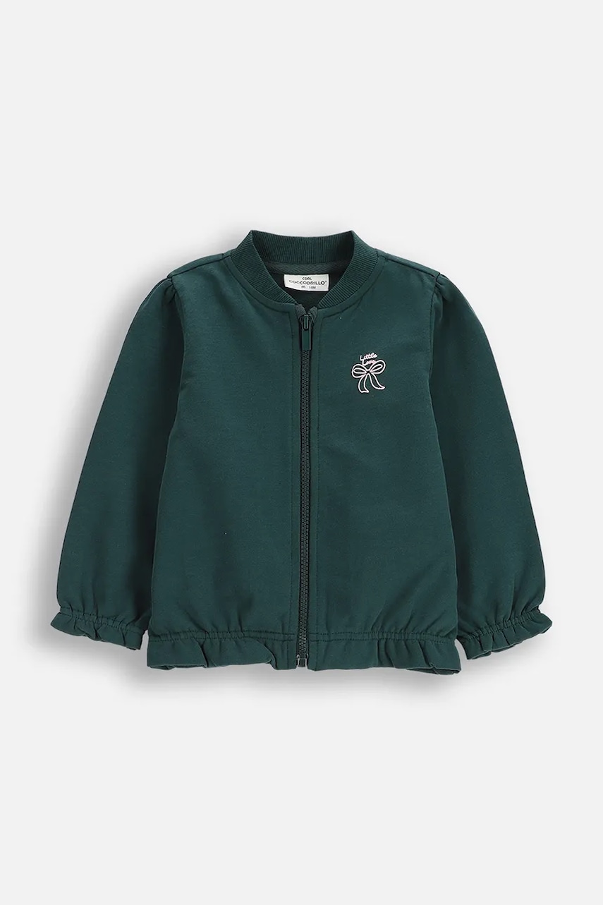 Coccodrillo bluză culoarea verde, uni, HAPPY PUPPY GIRL NEWBORN