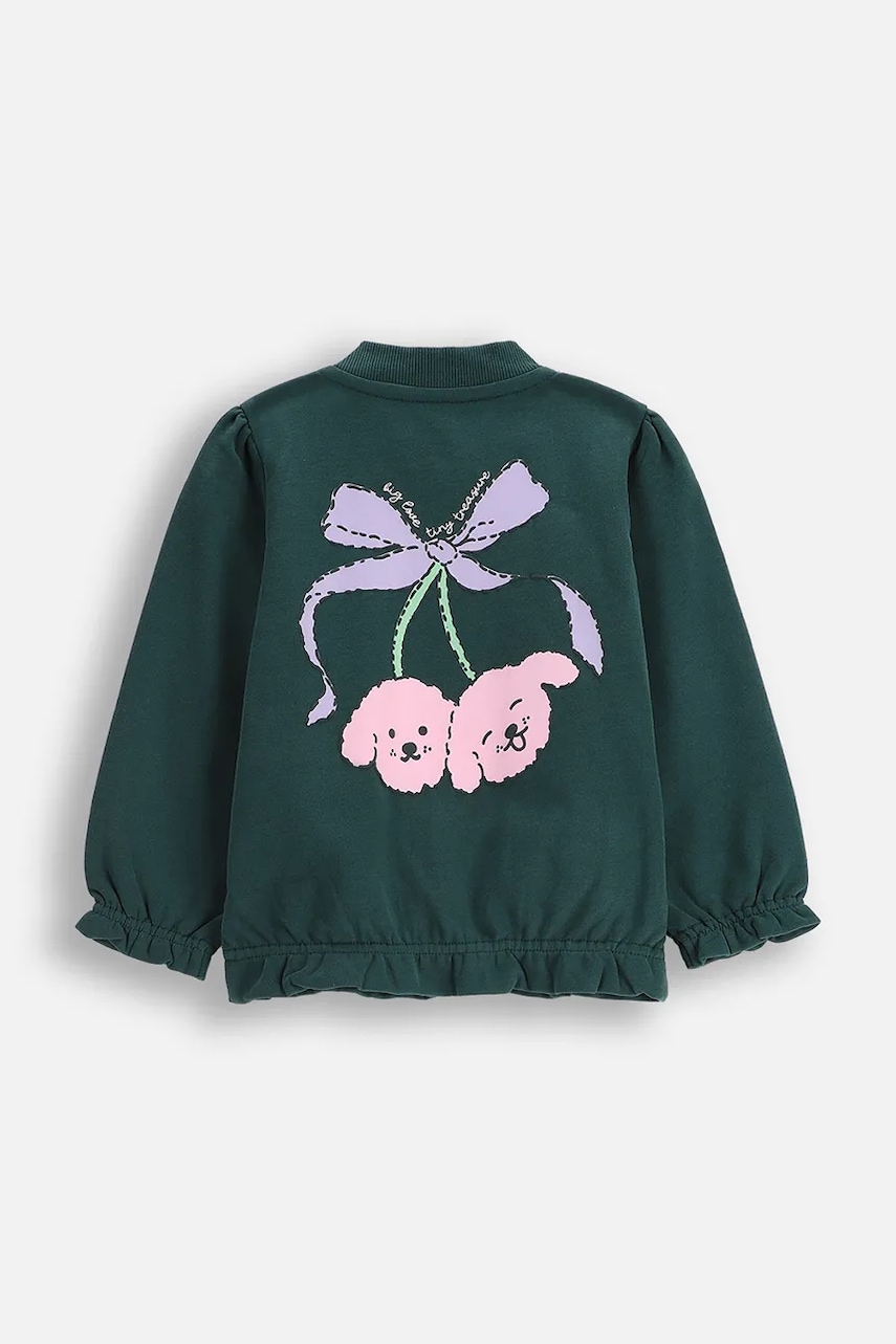 Кофта Coccodrillo цвет зелёный однотонная HAPPY PUPPY GIRL NEWBORN Кофта Coccodrillo цвет зелёный однотонная HAPPY PUPPY GIRL NEWBORN