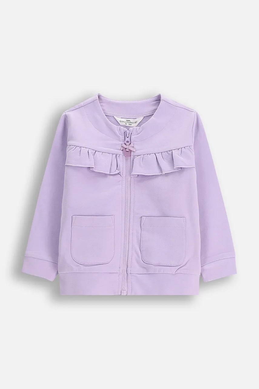 Coccodrillo bluză culoarea violet, uni, HAPPY PUPPY GIRL NEWBORN