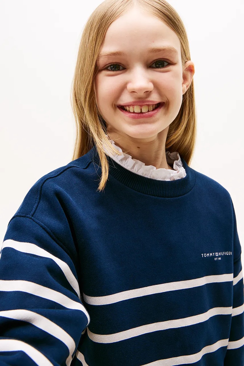 Дитяча кофта Tommy Hilfiger колір синій візерунок KS0KS00633 в Ужгороді Дитяча кофта Tommy Hilfiger колір синій візерунок KS0KS00633 в Ужгороді