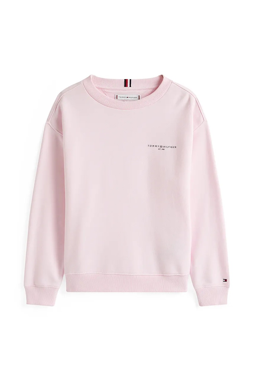 Кофта Tommy Hilfiger цвет розовый однотонная KS0KS00640