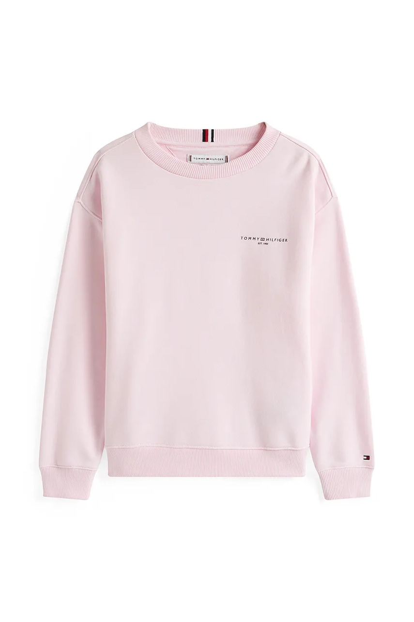 Кофта Tommy Hilfiger цвет розовый однотонная KS0KS00640 Кофта Tommy Hilfiger цвет розовый однотонная KS0KS00640