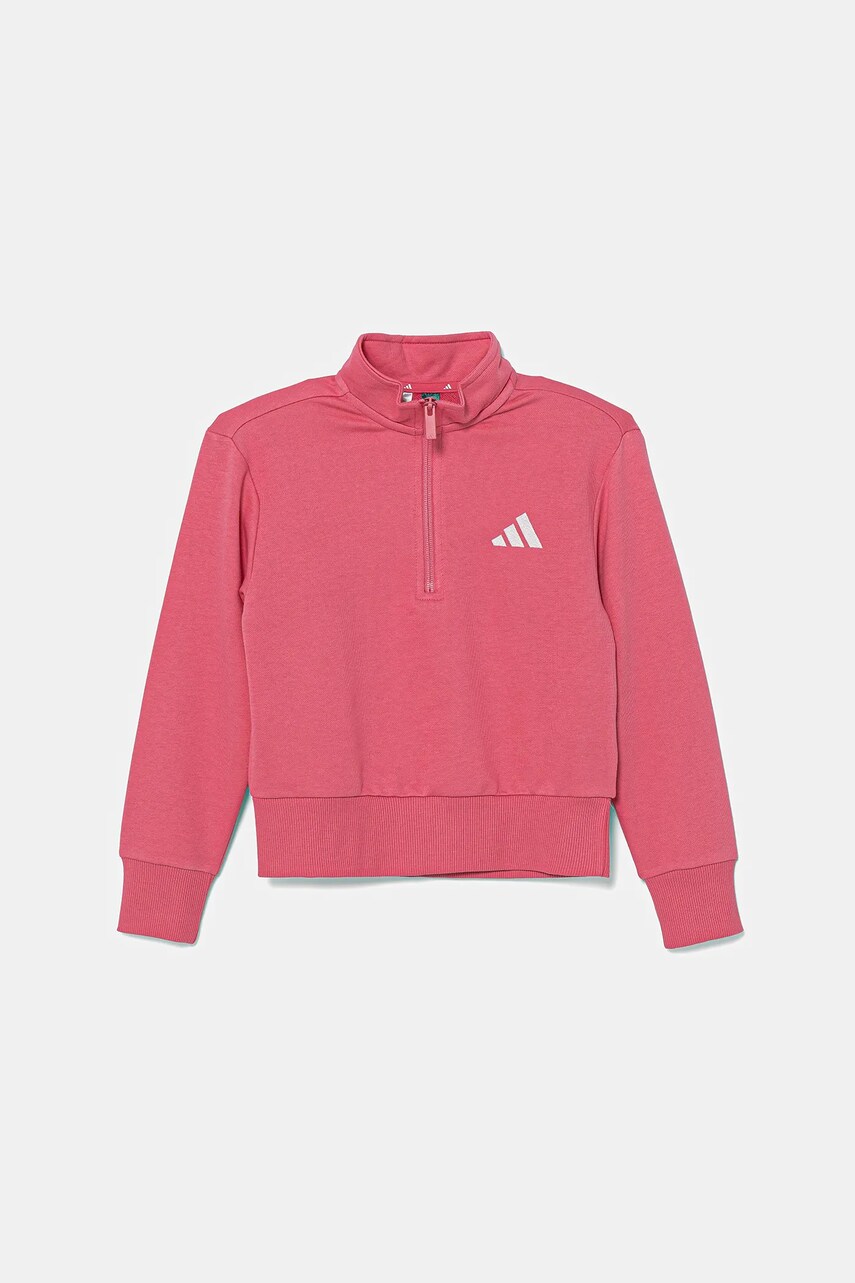adidas bluza copii culoarea roz, uni, JN2434