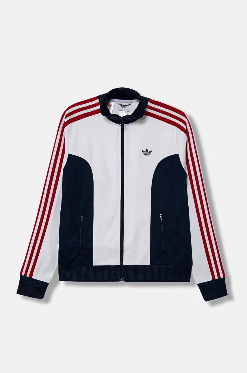 Детская кофта adidas Originals цвет белый с аппликацией JV7708 Детская кофта adidas Originals цвет белый с аппликацией JV7708