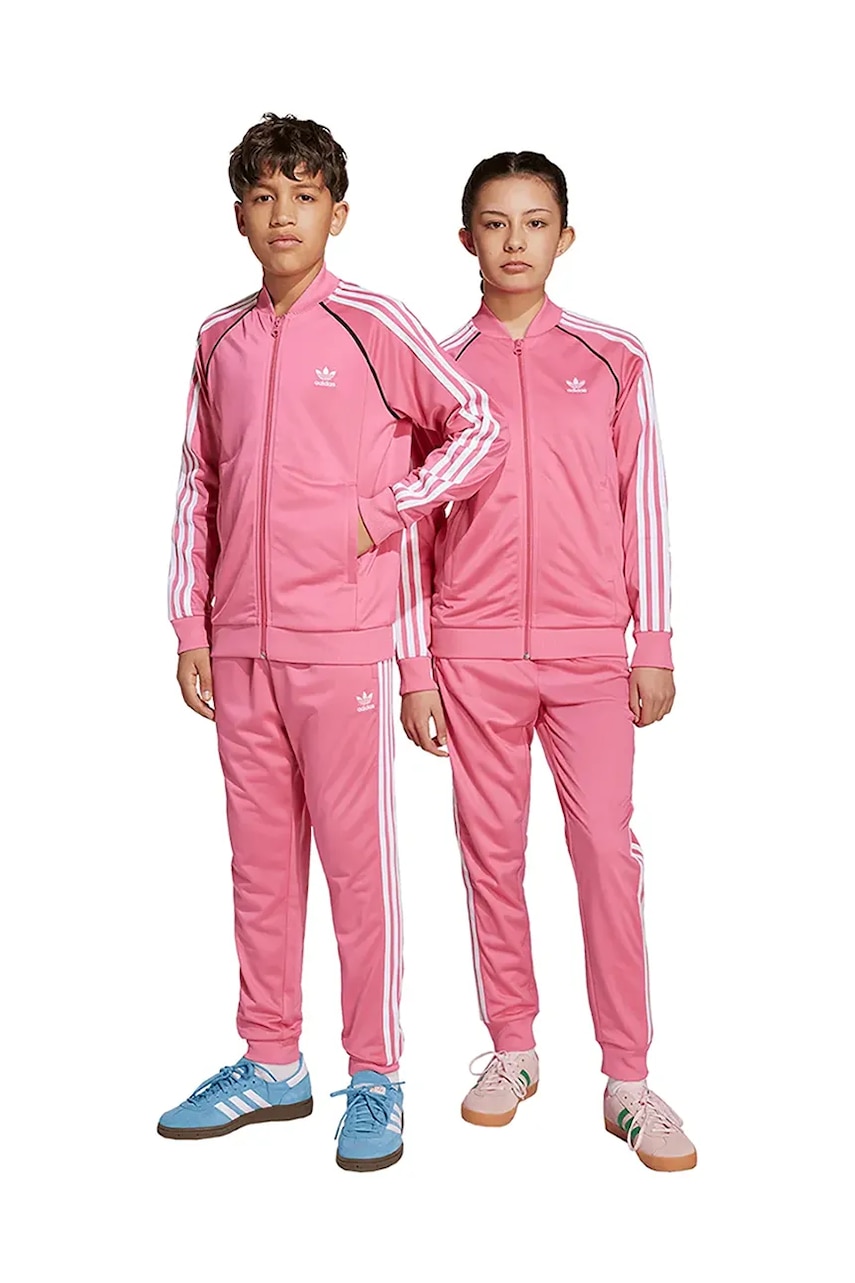 adidas Originals bluză copii culoarea roz, JV8562