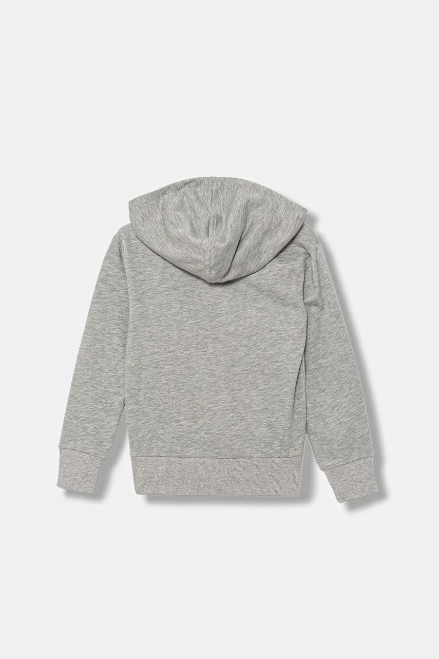 Детская кофта adidas цвет серый с капюшоном с принтом JV9900 Детская кофта adidas цвет серый с капюшоном с принтом JV9900