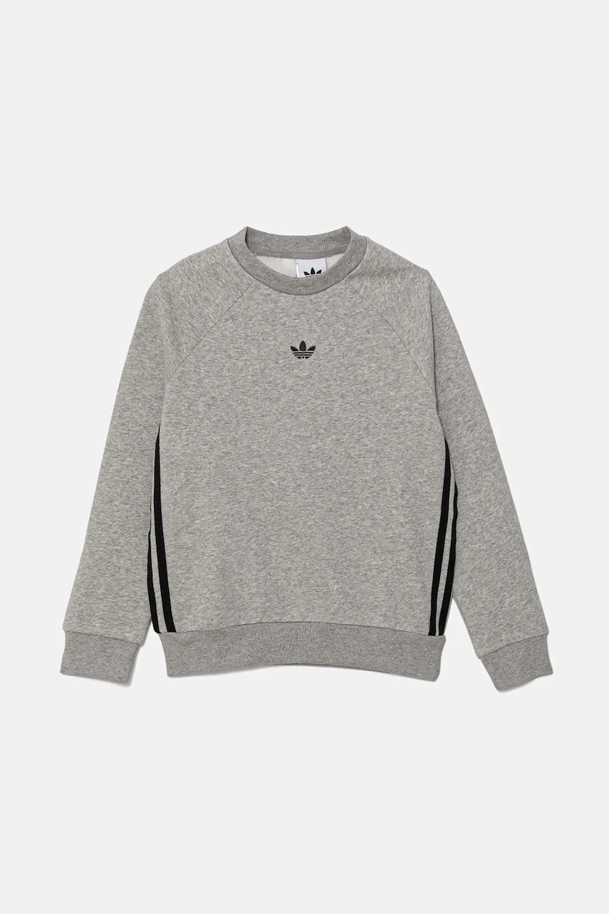 adidas Originals bluză copii culoarea gri, melanj, JW1089