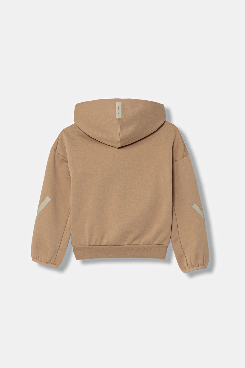 Детская кофта adidas цвет коричневый с капюшоном с принтом JW4004 Детская кофта adidas цвет коричневый с капюшоном с принтом JW4004