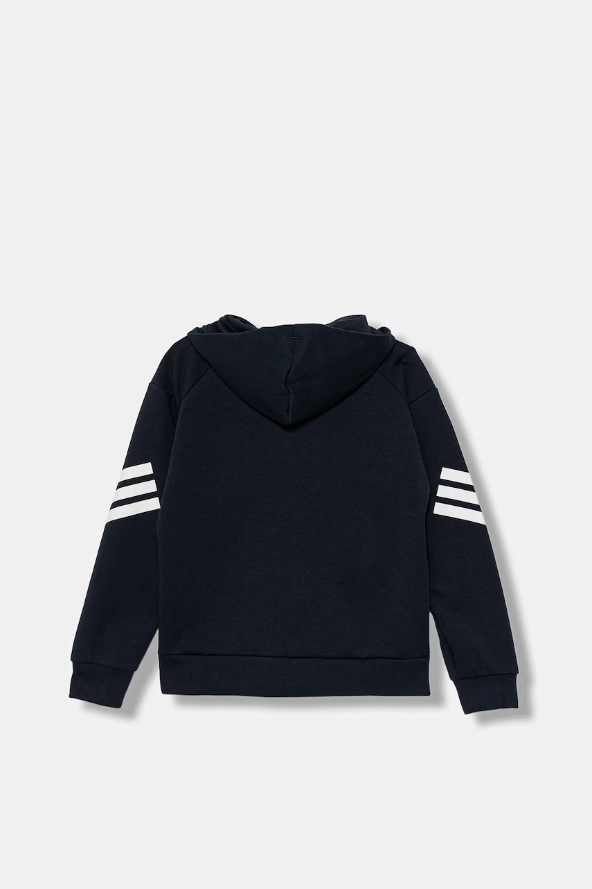 Детская кофта adidas цвет синий с капюшоном с принтом JW7527 Детская кофта adidas цвет синий с капюшоном с принтом JW7527