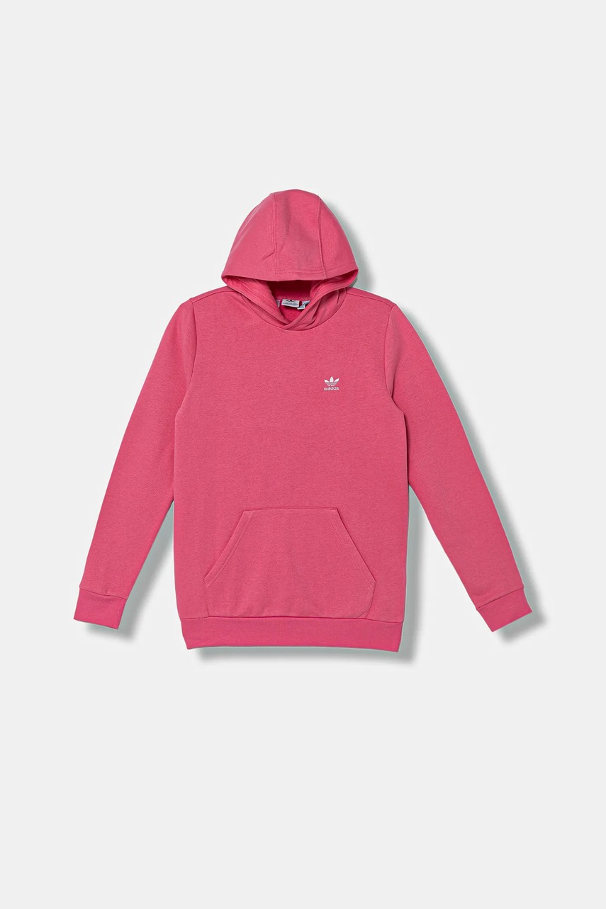 Детская кофта adidas Originals цвет розовый с капюшоном с аппликацией JX2740