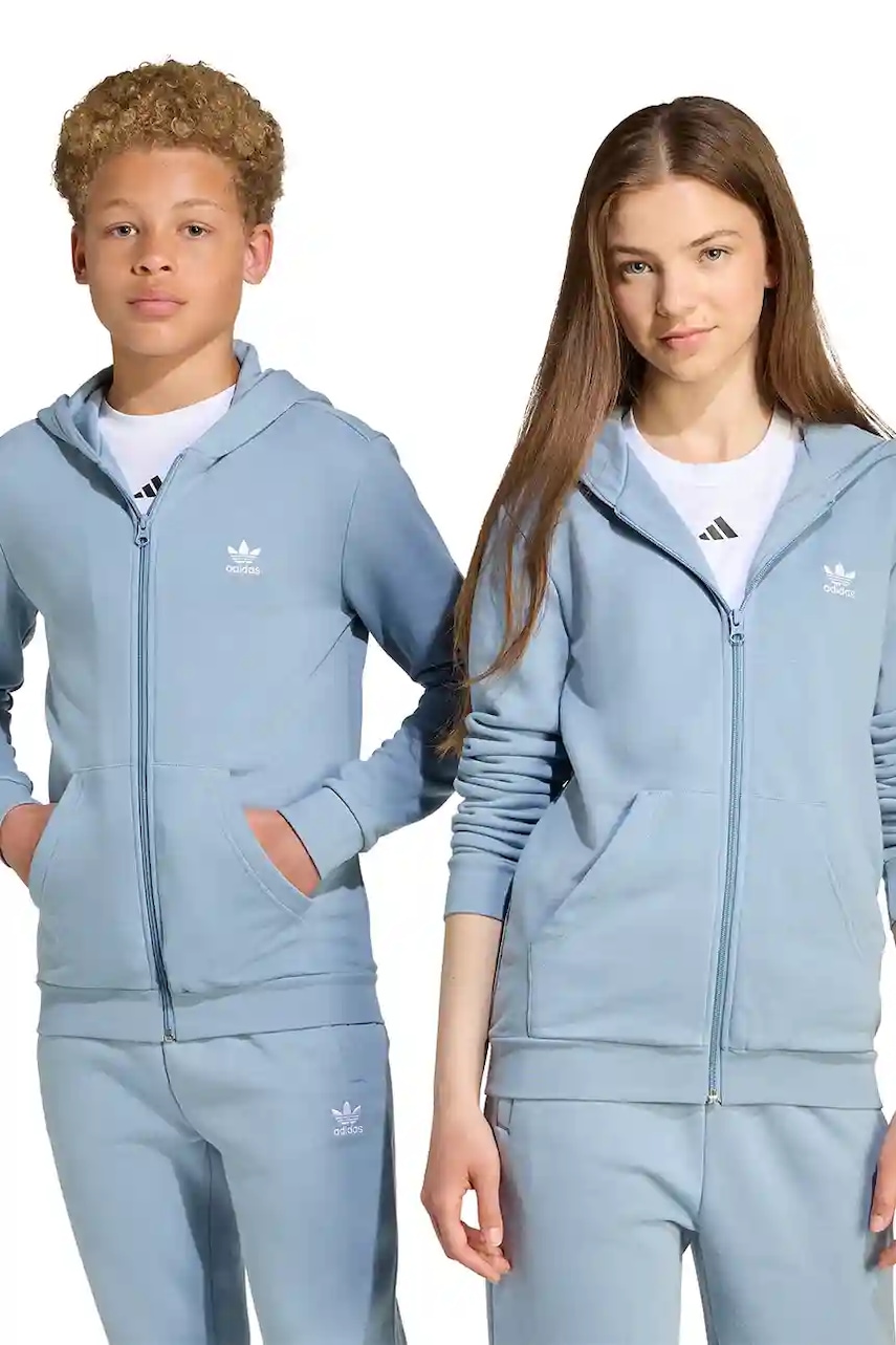 adidas Originals bluză copii cu glugă, uni, JX2791 adidas Originals bluză copii cu glugă, uni, JX2791