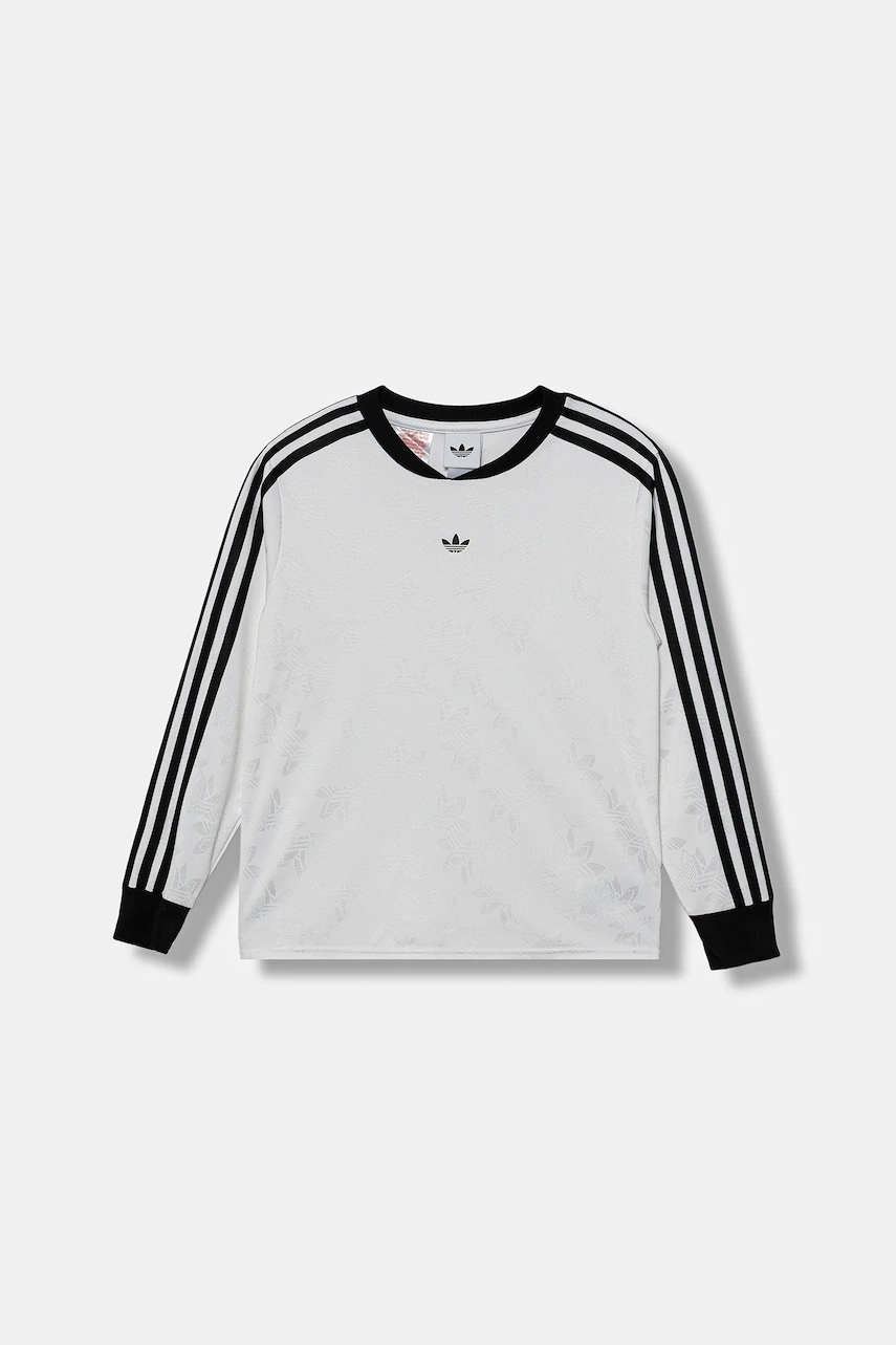 adidas Originals longsleeve copii culoarea alb, cu imprimeu, JW2850