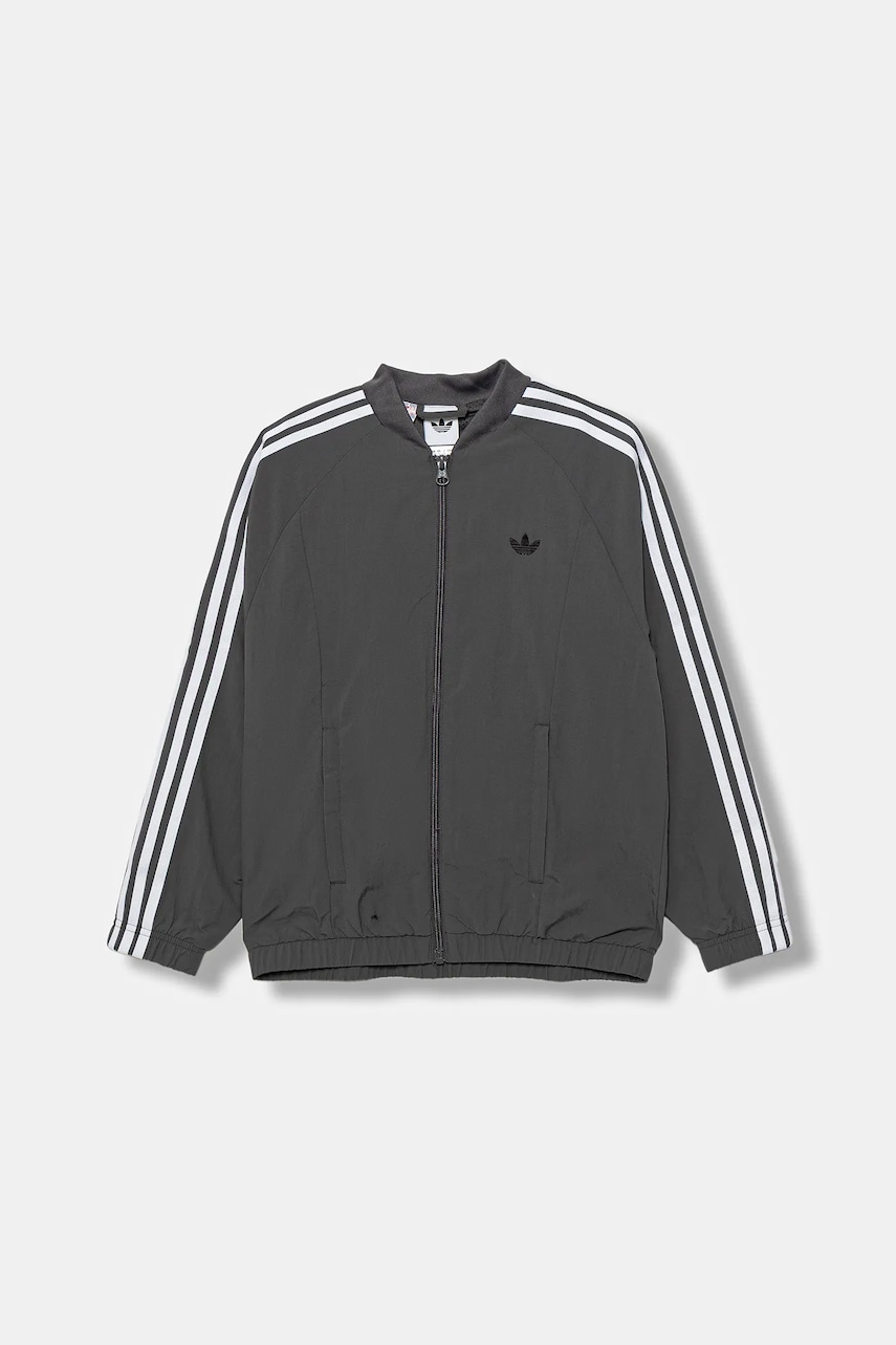 Детская кофта adidas Originals цвет серый узор JX3882 Детская кофта adidas Originals цвет серый узор JX3882