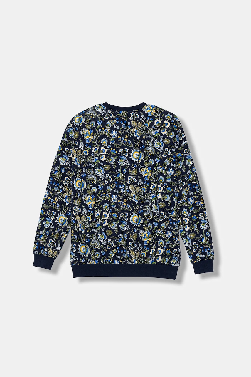 Детская кофта adidas Originals цвет синий узор JX6316 Детская кофта adidas Originals цвет синий узор JX6316