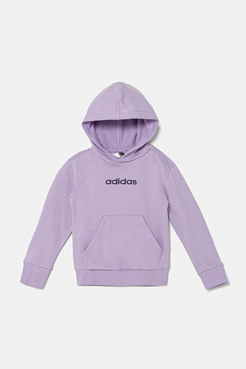 Детская кофта adidas цвет фиолетовый с капюшоном с принтом JX8759 Детская кофта adidas цвет фиолетовый с капюшоном с принтом JX8759