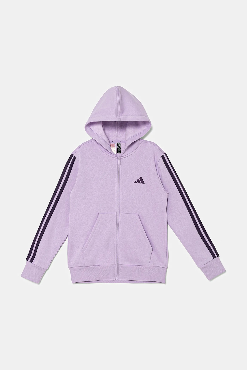 Детская кофта adidas цвет фиолетовый с капюшоном с аппликацией KB7307 Детская кофта adidas цвет фиолетовый с капюшоном с аппликацией KB7307