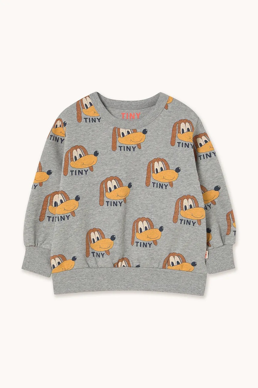 Дитяча бавовняна кофта Tinycottons DOGS SWEATSHIRT колір сірий з принтом AW25-067 в Чернівцях Дитяча бавовняна кофта Tinycottons DOGS SWEATSHIRT колір сірий з принтом AW25-067 в Чернівцях