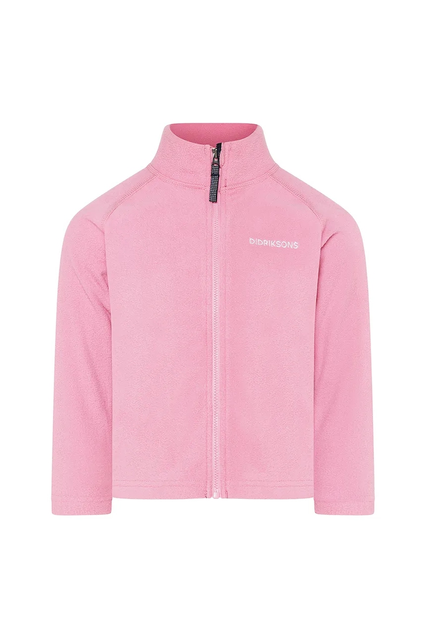 Кофта Didriksons MONTE KIDS FZ 10 цвет розовый однотонная 505026 Кофта Didriksons MONTE KIDS FZ 10 цвет розовый однотонная 505026