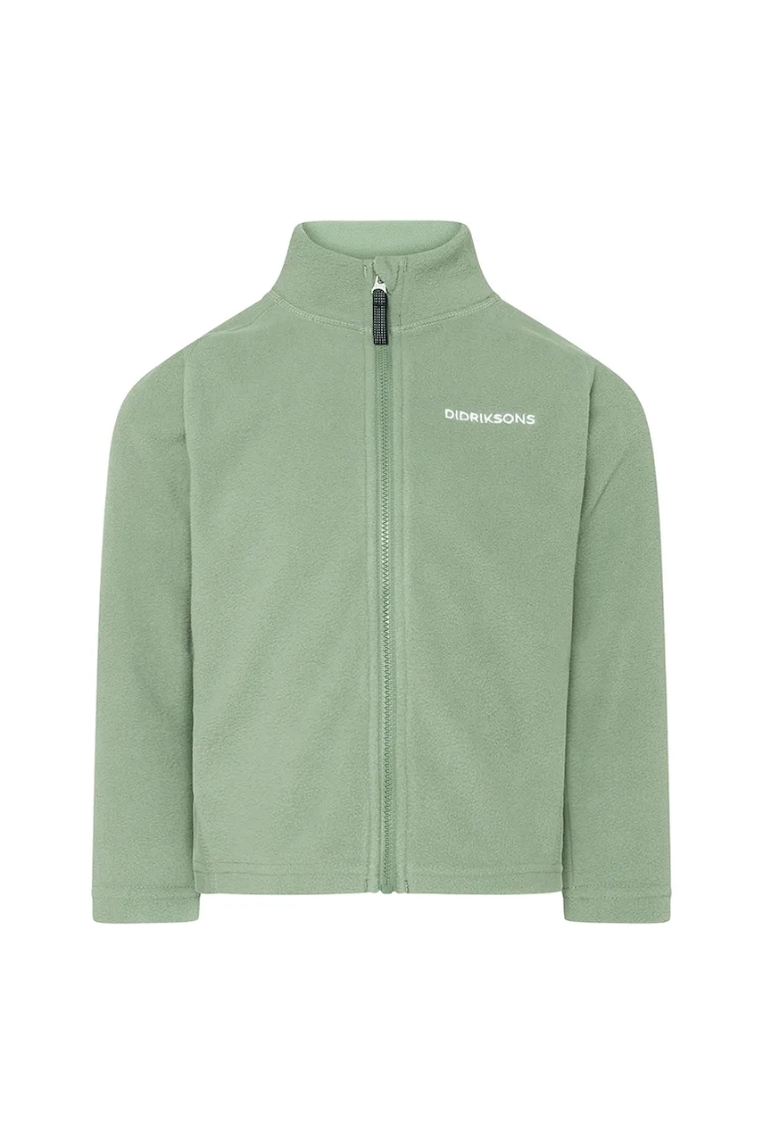 Кофта Didriksons MONTE KIDS FZ 10 цвет зелёный однотонная 505026 Кофта Didriksons MONTE KIDS FZ 10 цвет зелёный однотонная 505026