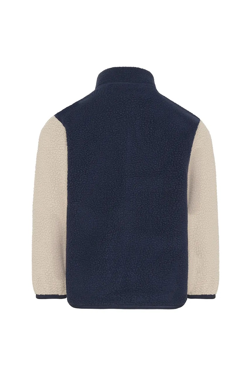 Кофта Didriksons ANTEN KIDS FULLZIP колір синій з капюшоном однотонна 505906